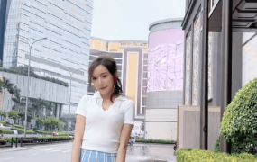 秀人模特王馨瑶最新写真花絮 蓝色JK短裙高清套图